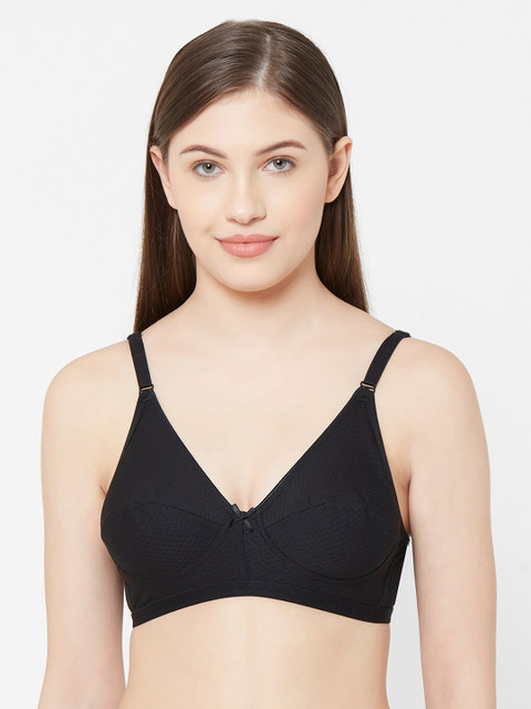 

Juliet Black Solid Non-Wired Non Padded Everyday Bra 010002300011015