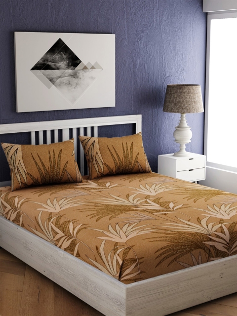 

EverHOME Multicoloured Floral 210 TC Cotton 1 Queen Bedsheet with 2 Pillow Covers, Multi