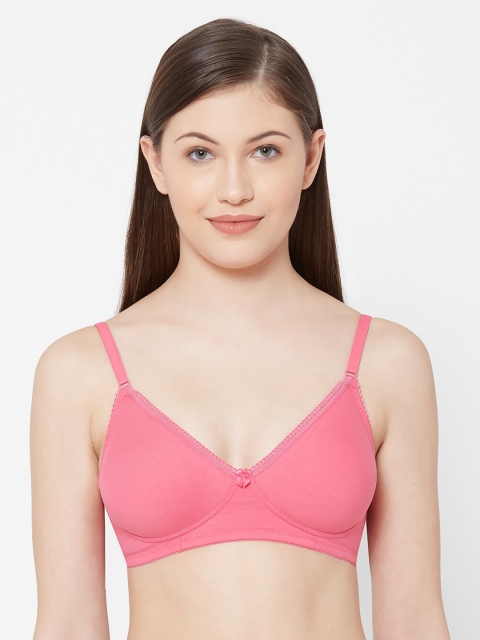 

Juliet Pink Solid Non-Wired Non Padded Everyday Bra 010000300011310