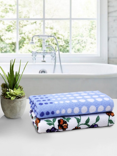 

BOMBAY DYEING Set of 2 Multicoloured Printed Country Romance Towel, Multi