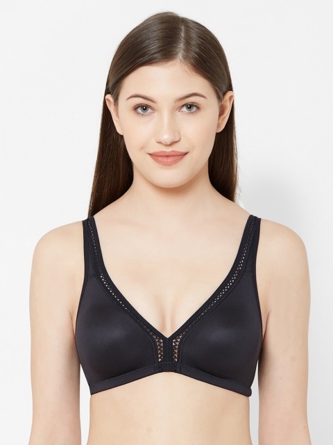 

Juliet Black Solid Non-Wired Non Padded Everyday Bra 010001900000368