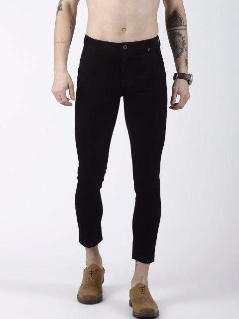

Rex Straut Jeans Men Black Slim Fit Solid Regular Trousers