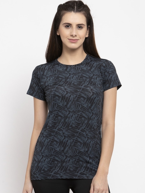 

CUKOO Women Grey Printed T-Shirt