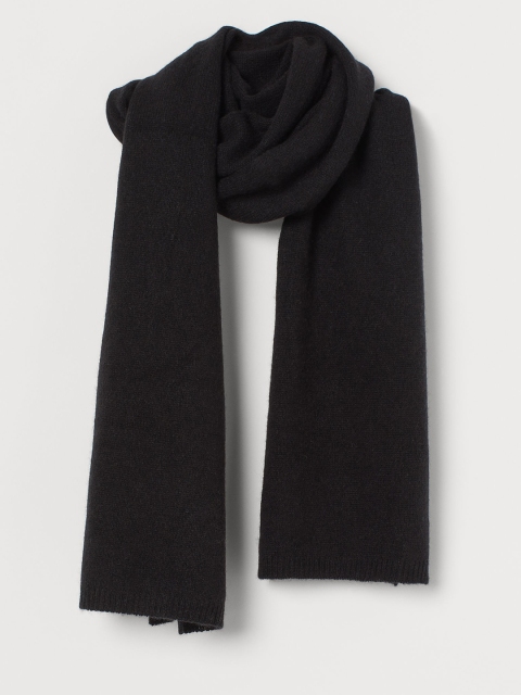 

H&M Women Black Cashmere Scarf