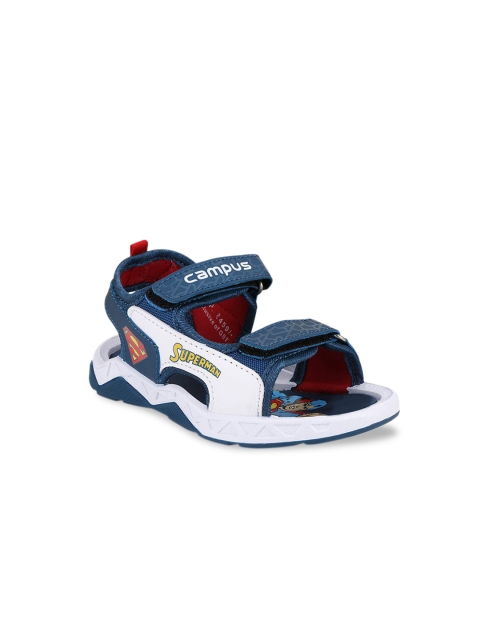 

Campus Kids Navy Blue & White Sports Sandals