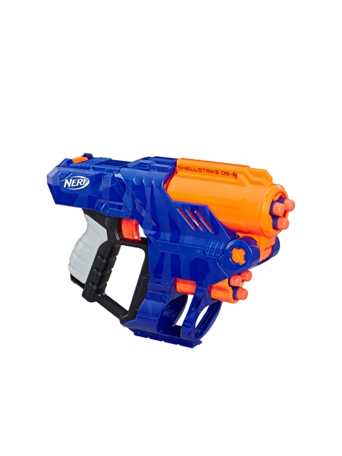 

Hasbro Kids Blue & Orange Nerf Elite Shellstrike DS-6 Blaster