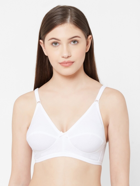 

Juliet White Solid Non-Wired Non Padded Everyday Bra