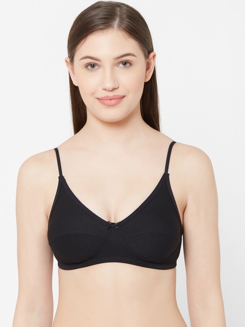 

Juliet Black Solid Non-Wired Non Padded Everyday Bra 010002100000525