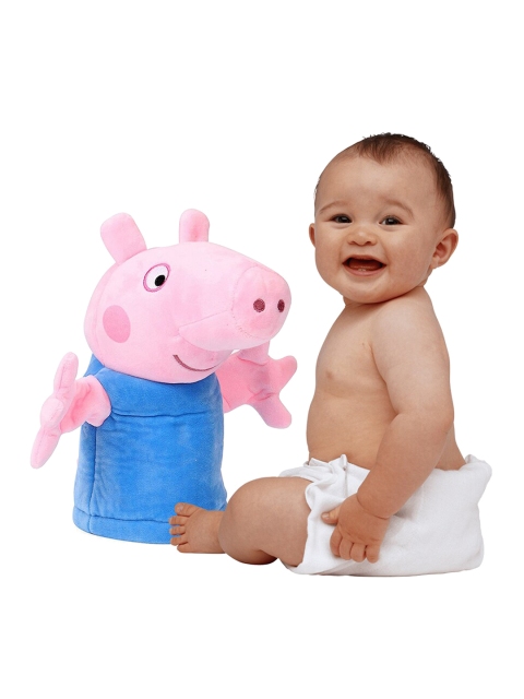 

Peppa Pig Kids Pink & Blue Peppa George Pig Puppet Soft Toy