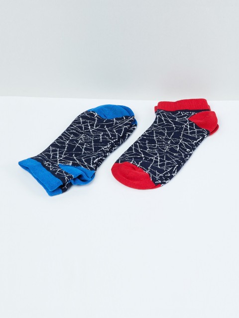 

max Boys Pack of 2 Ankle-Length Socks, Blue