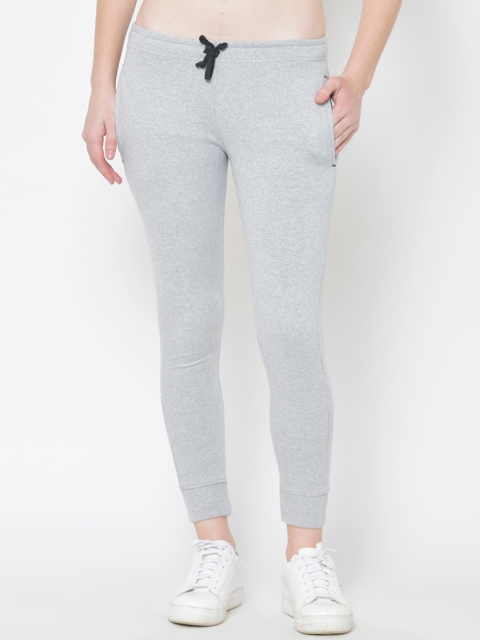 

American-Elm Women Grey Solid Slim-Fit Joggers
