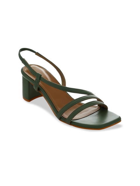 

TRENDS & TRADES Women Green Solid Heels