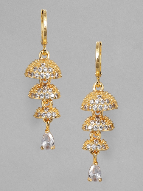 Rubans Gold-Plated Handcrafted Classic Drop Earrings