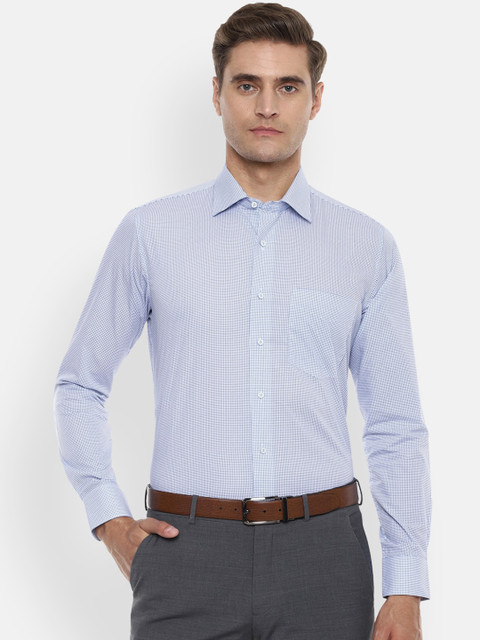 

Van Heusen Men Blue Slim Fit Printed Formal Shirt