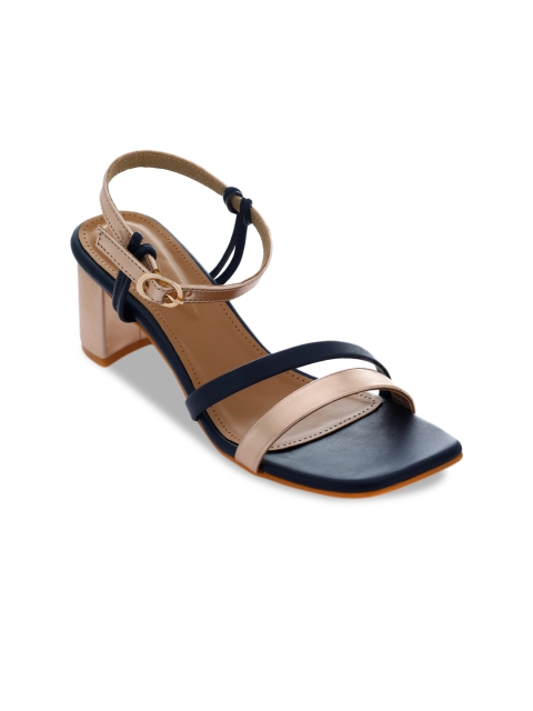 

TRENDS & TRADES Women Blue Colourblocked Block Heels