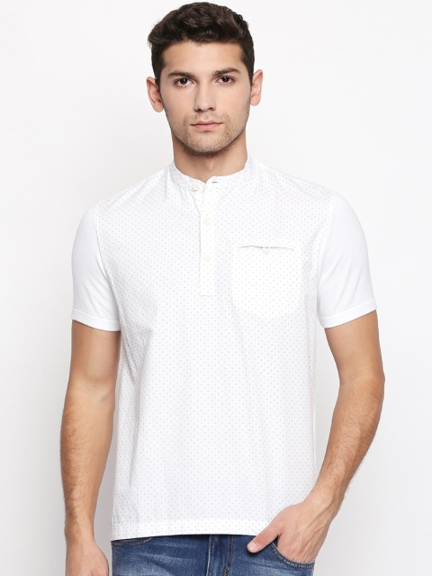 

Urban Ranger by pantaloons Men Off-White Slim Fit Printed Casual Shirt