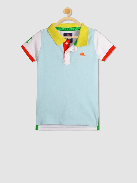 

Cherry Crumble Boys Blue Solid Round Neck T-shirt