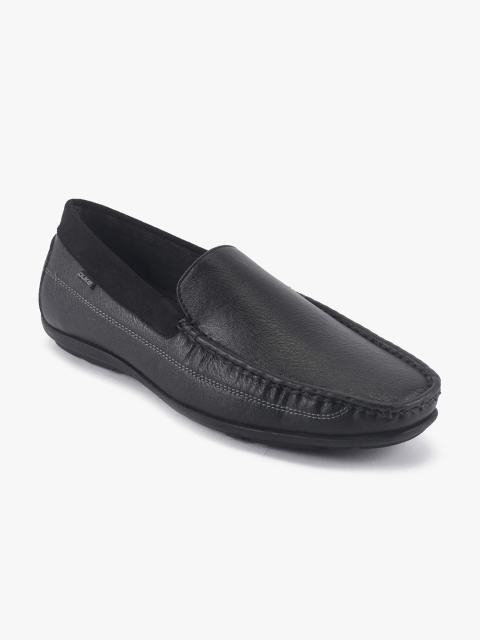

Duke Men Black Textured Driving Shoes