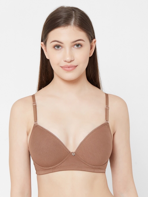 

Juliet Coffee Brown Solid Non-Wired Lightly Padded Maternity Bra 010002700010840