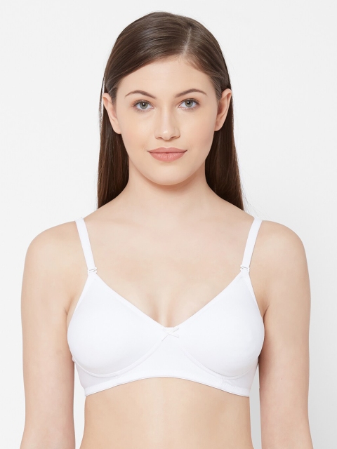 

Juliet White Solid Non-Wired Non Padded Everyday Bra 010000300004388