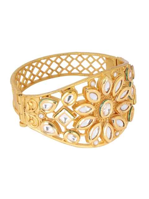 

ANIKAS CREATION Gold-Plated Handcrafted Kada Bracelet