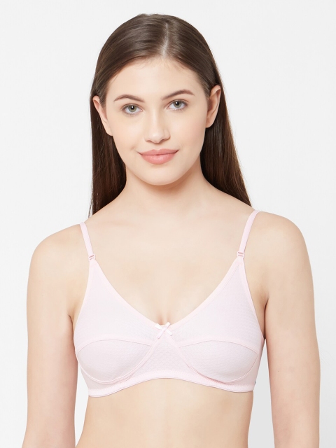 

Juliet Pink Solid Non-Wired Non Padded Everyday Bra 010002300001901