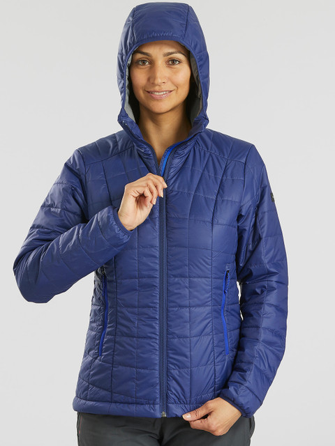 

FORCLAZ By Decathlon Women Navy Blue Solid Puffer Jacket