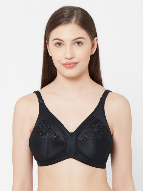 Juliet Black Solid Non-Wired Non Padded Everyday Bra