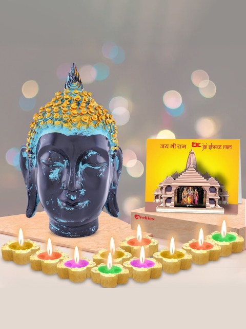 

Archies Multicoloured Diwali Showpiece Gift Set, Multi