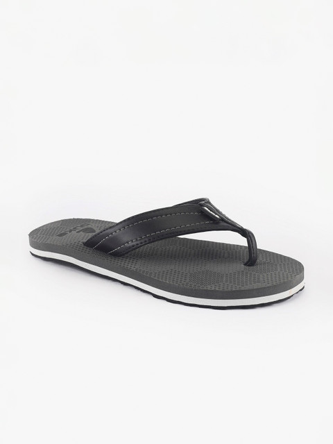 

Duke Men Grey & Black Printed Thong Flip-Flops