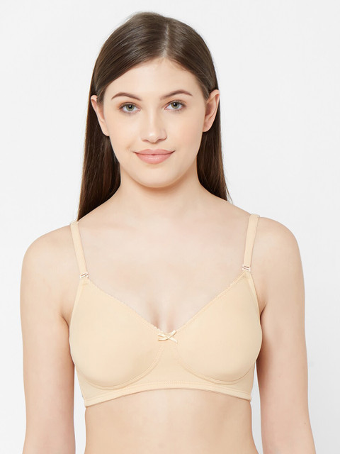 

Juliet Beige Solid Non-Wired Non Padded Everyday Bra 010000300012290