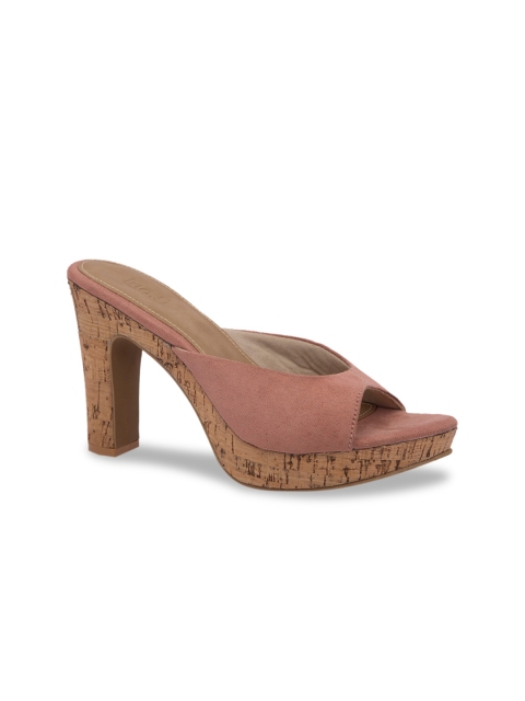 

Inc 5 Women Peach-Coloured Solid Slim Heels