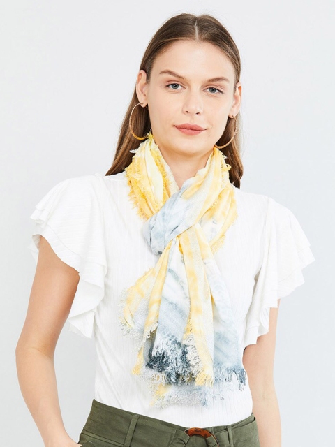 

max Women Yellow & Grey Dyed Scarf