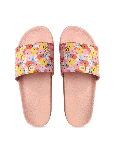 

FREECO Women Multicoloured Printed Sliders, Multi