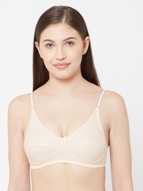 

Juliet Peach-Coloured Solid Non-Wired Non Padded Everyday Bra 010002300001634