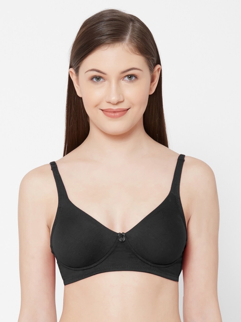 

Juliet Black Solid Underwired Lightly Padded Everyday Bra 010000300010424