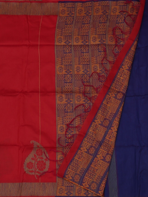 

Pothys Red Woven Design Jute Silk Saree