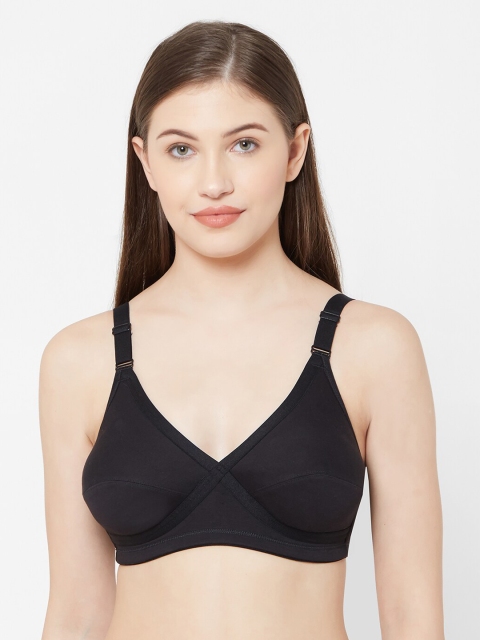 

Juliet Black Solid Non-Wired Non Padded Everyday Bra 010002300010916