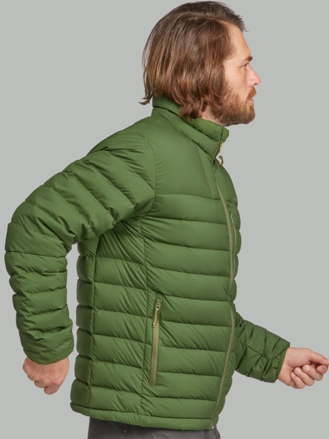 

FORCLAZ By Decathlon Men Green Solid Insulator Padded Jacket