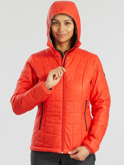 

FORCLAZ By Decathlon Women Orange Solid Insulator Padded Jacket