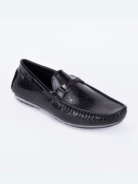 

Duke Men Black Textured Loafers