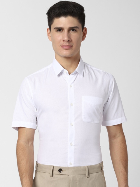 

Peter England Men White Regular Fit Self Design Formal Shirt