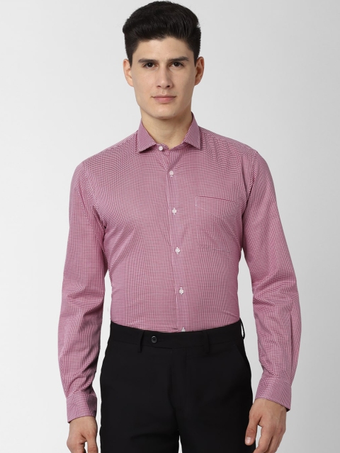 

Peter England Men Red & White Regular Fit Printed Formal Shirt