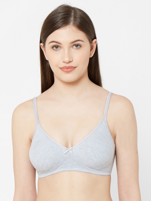 

Juliet Grey Solid Non-Wired Non Padded Everyday Bra 010000300002928