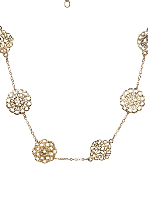 

Toniq Women Gold Floral Design Necklace