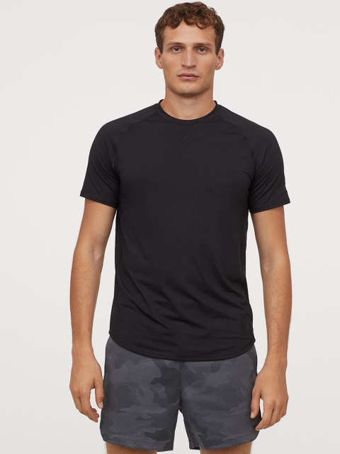 

H&M Men Grey Printed Sports Shorts