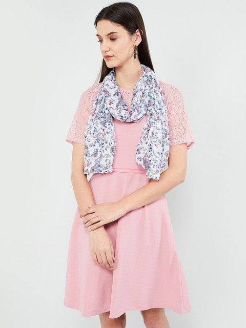 

max Women Off-White Floral Printed Scarf