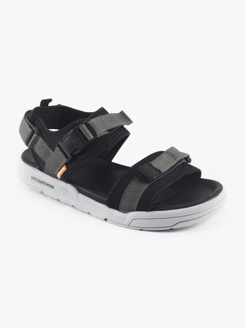 

Duke Men Grey Solid Sports Sandals