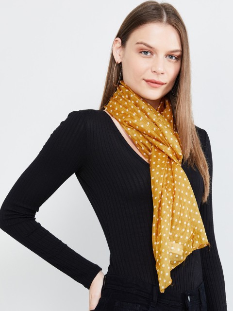

max Women Gold-Toned Printed Scarf