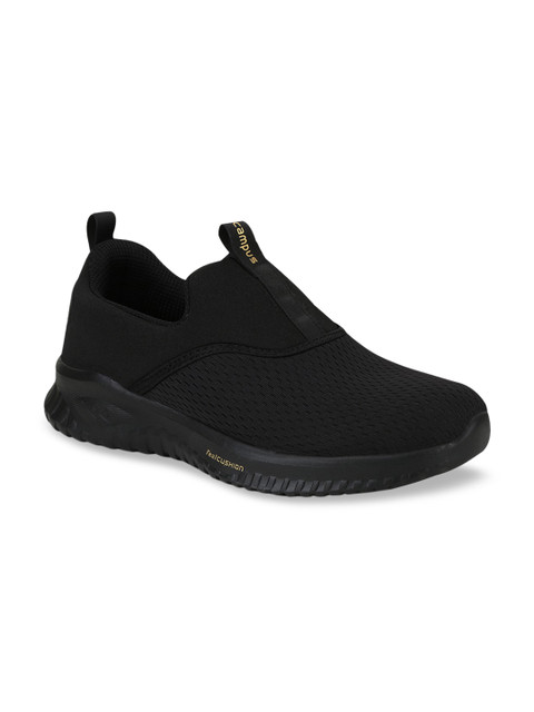 

Campus Men Black Mesh Running Shoes
